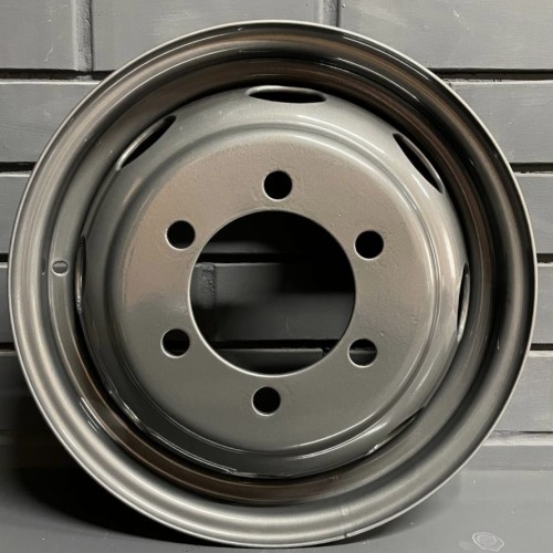 Покраска штампованных дисков R16 в светлый графит