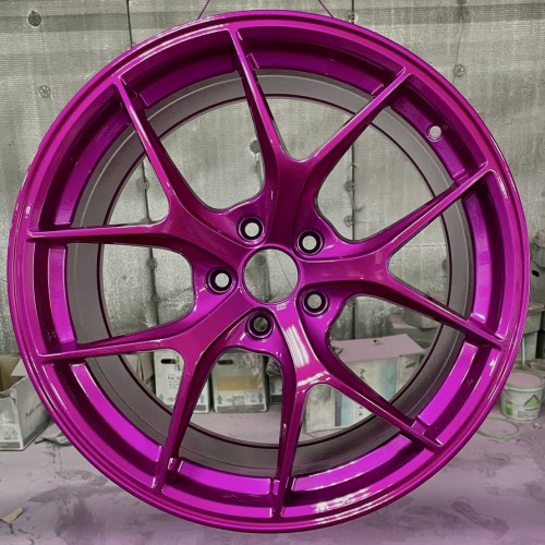 Покраска дисков R18 в розовый Кэнди