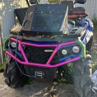 Покраска бамперов квадроцикла в розовый Кэнди