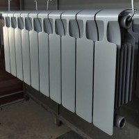 Покраска 18 секционных радиаторов отопления в 9022, матовый