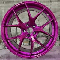 Покраска дисков R18 в розовый Кэнди