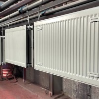 Покраска 8-ми панельных радиаторов отопления в 7005 матовый.